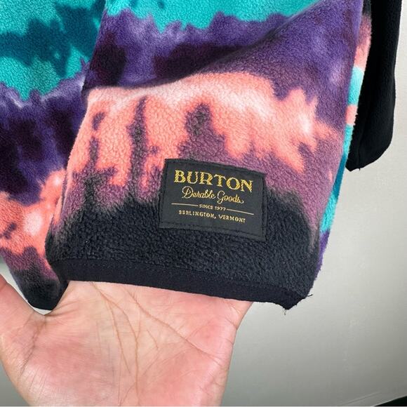 Burton Youth Medium Spark Pullover Fleece Jacket Multicolor Black Coat - Picture 4 of 11